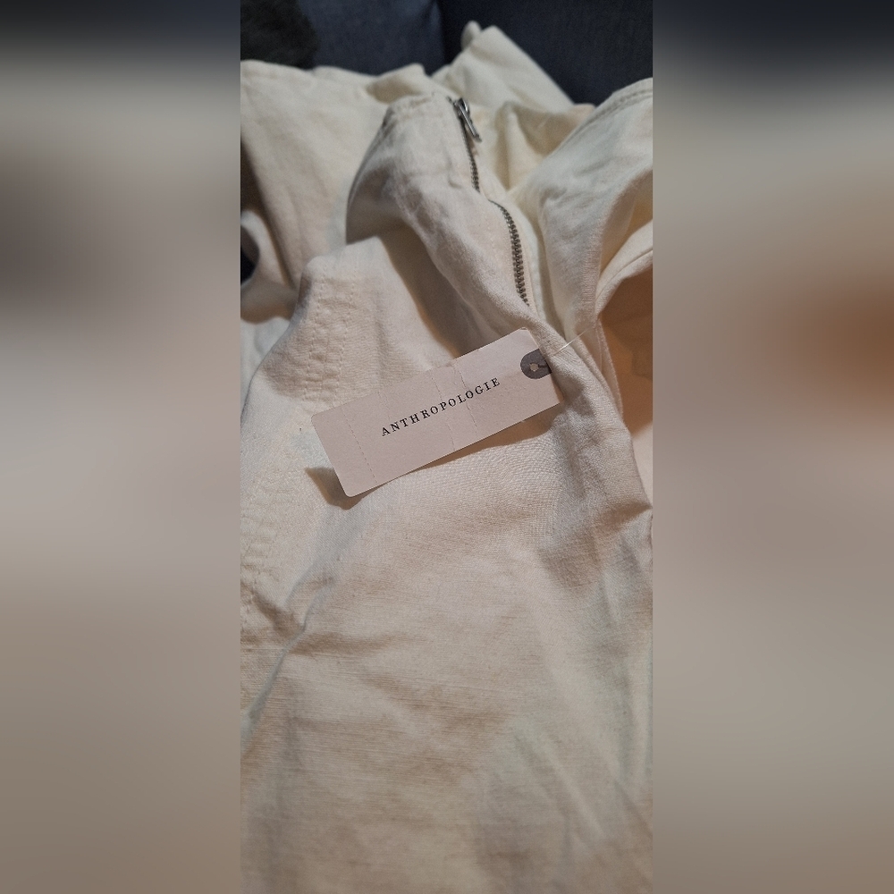 Anthropologie Linen Extended Waist Pants In Size 14! NWT! - Picture 4 of 6